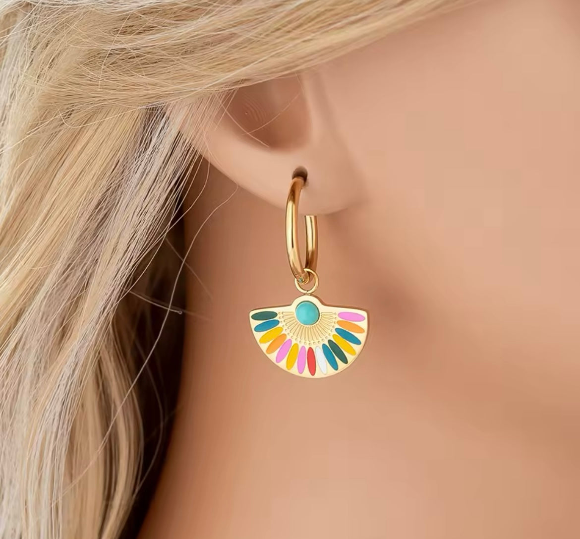 ColourPop Fan Hoop Earring