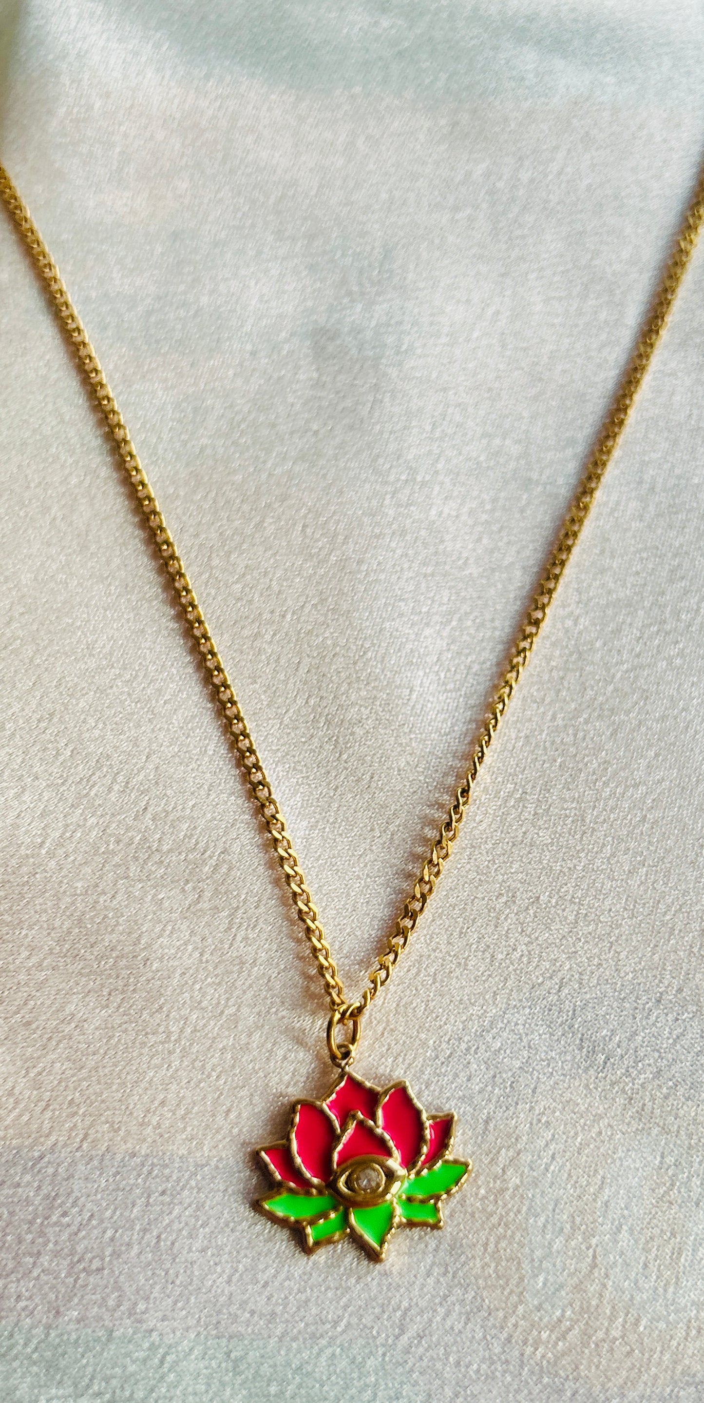 Lotus Eye Necklace