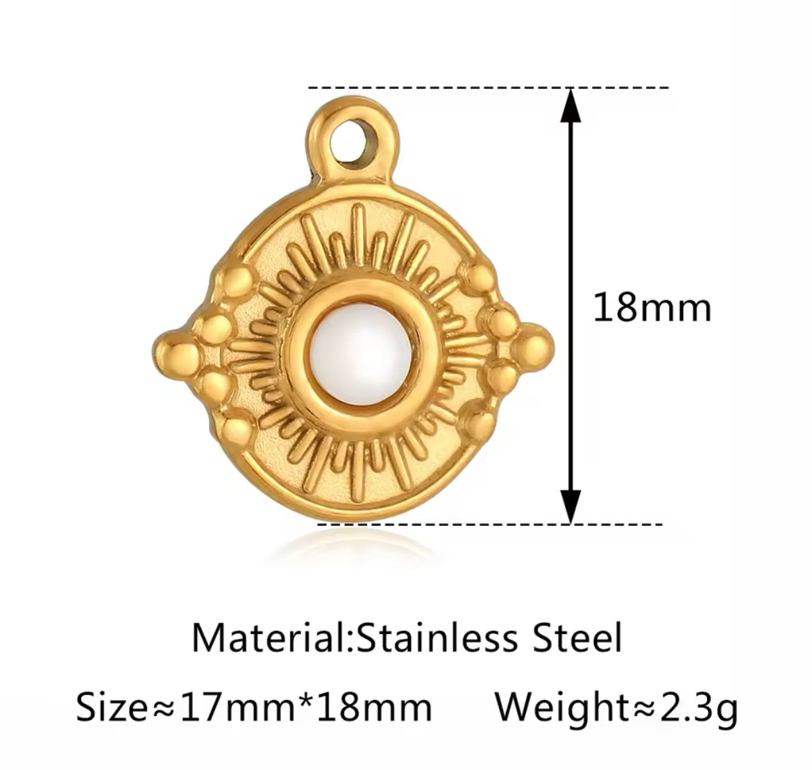 Make Your Own Charm Jewellery – Gold Plated Stainless Steel (Tarnish-Free & Waterproof)- 1 piece