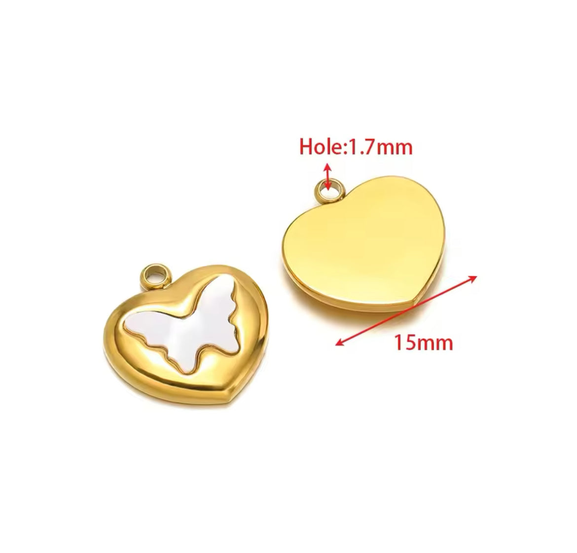 Make Your Own Charm Jewellery – Gold Plated Stainless Steel (Tarnish-Free & Waterproof)- 1 piece