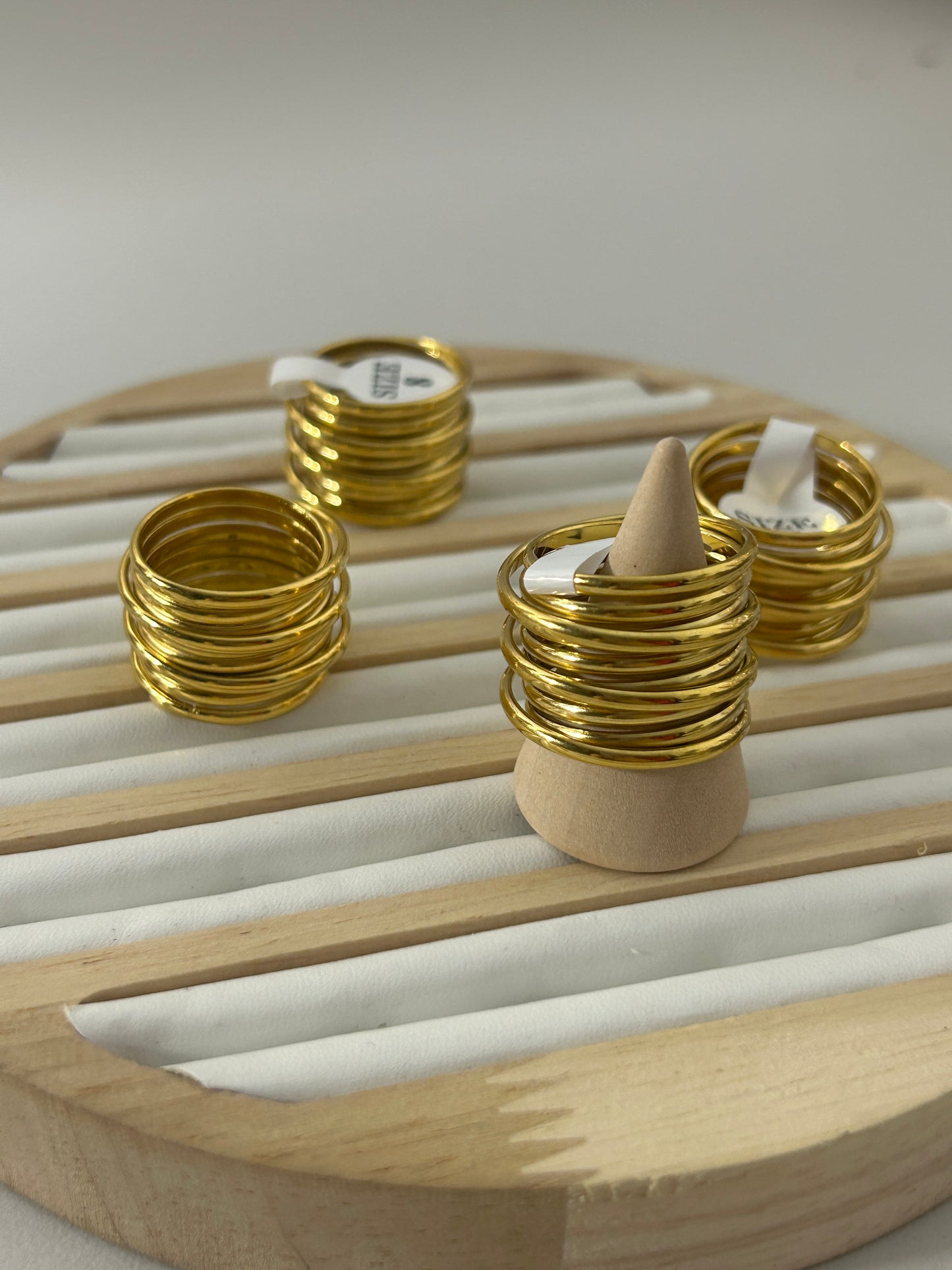 Golden Spiral Stainless Steel Ring