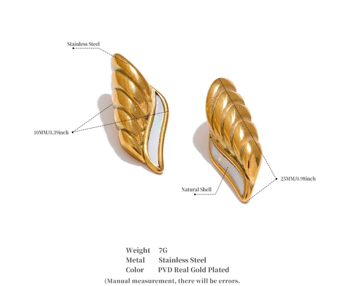 Stainless Steel Gold-Plated Earrings Collection