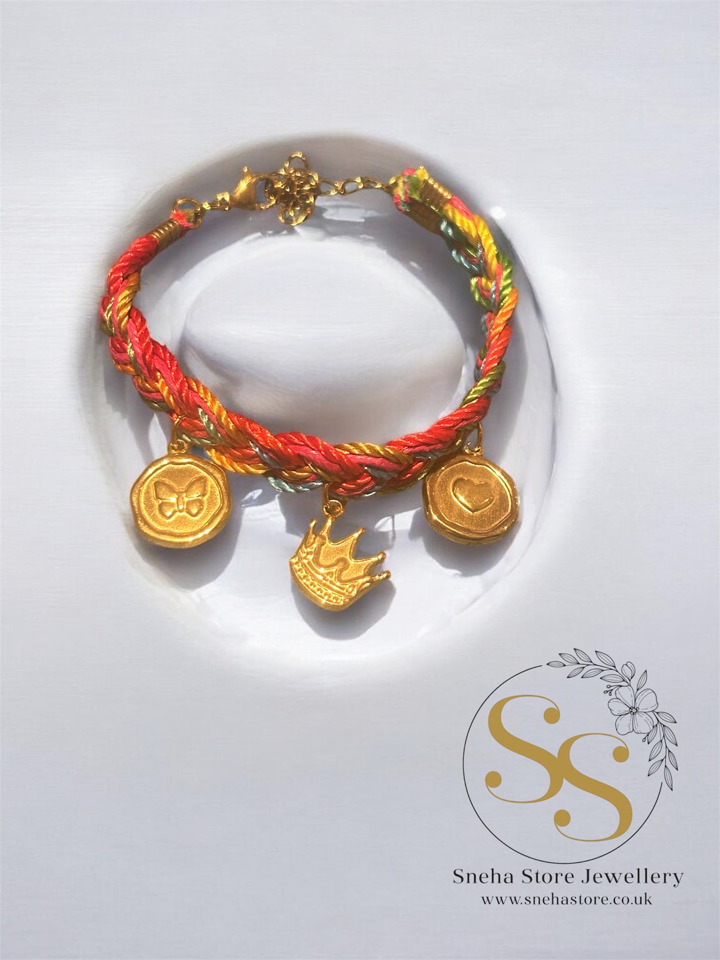 Royal Thread Charm Bracelet