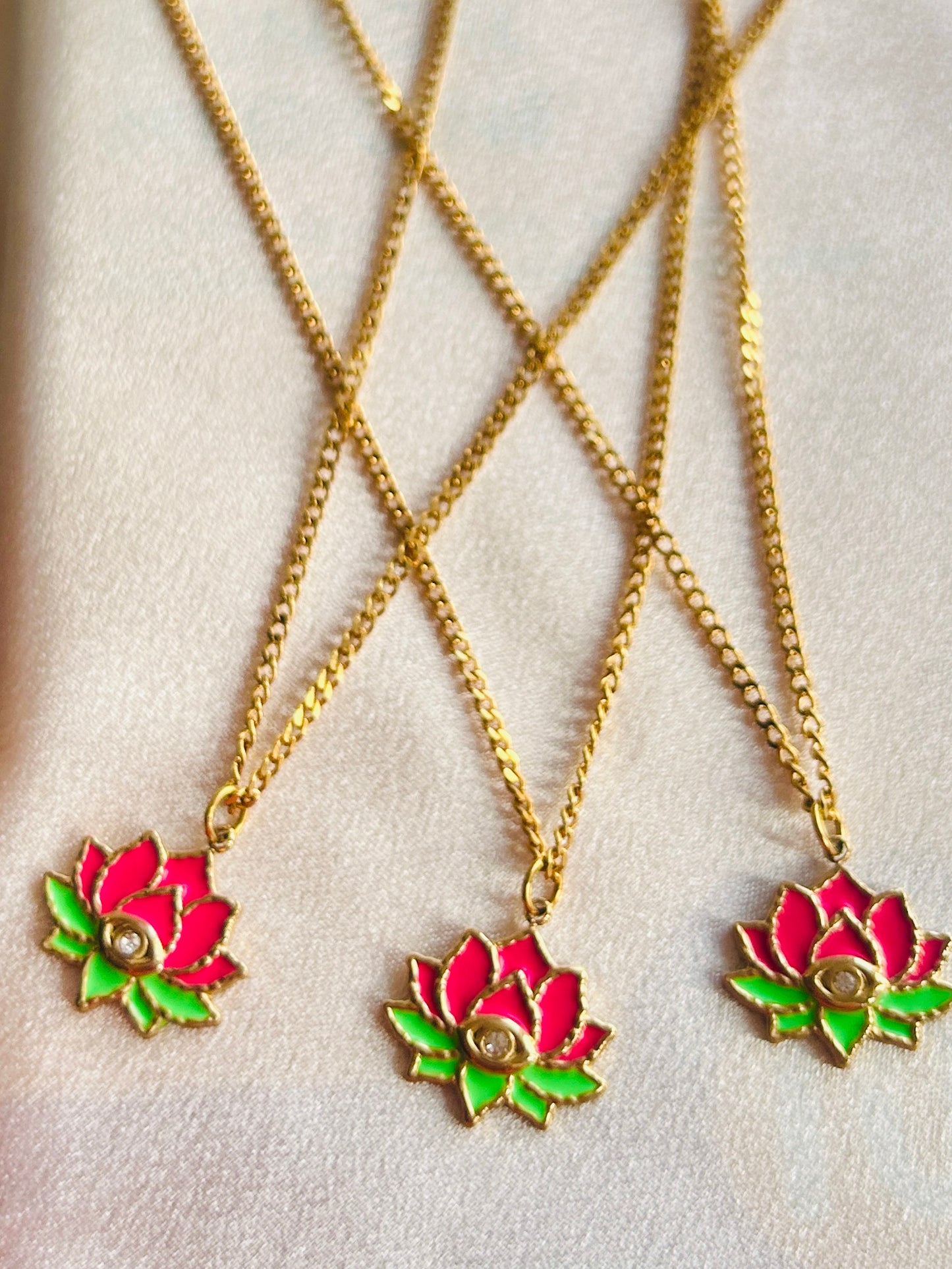 Lotus Eye Necklace