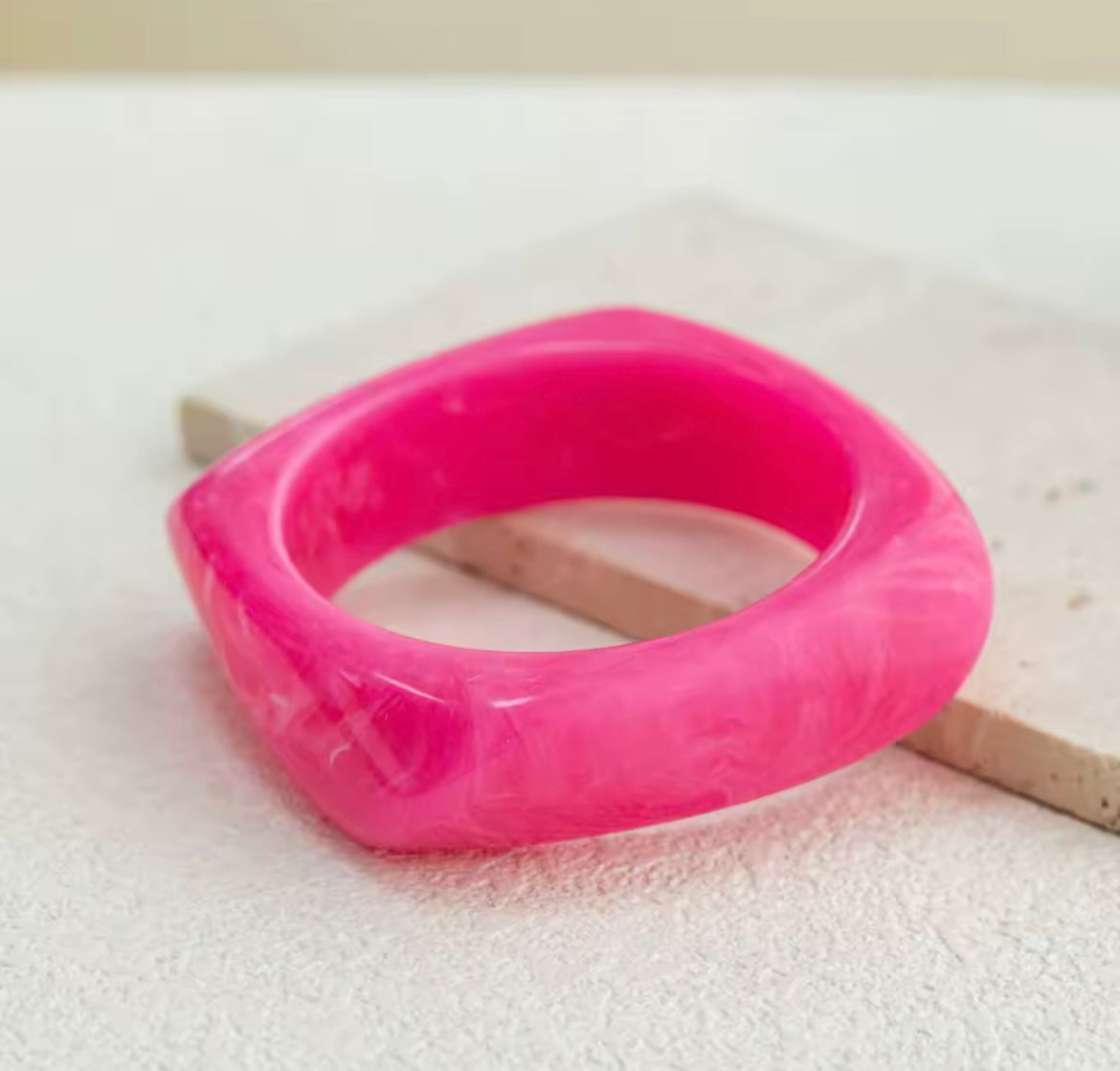 Retro Resin Bangle Collection – Bold & Colourful Statement Bangle