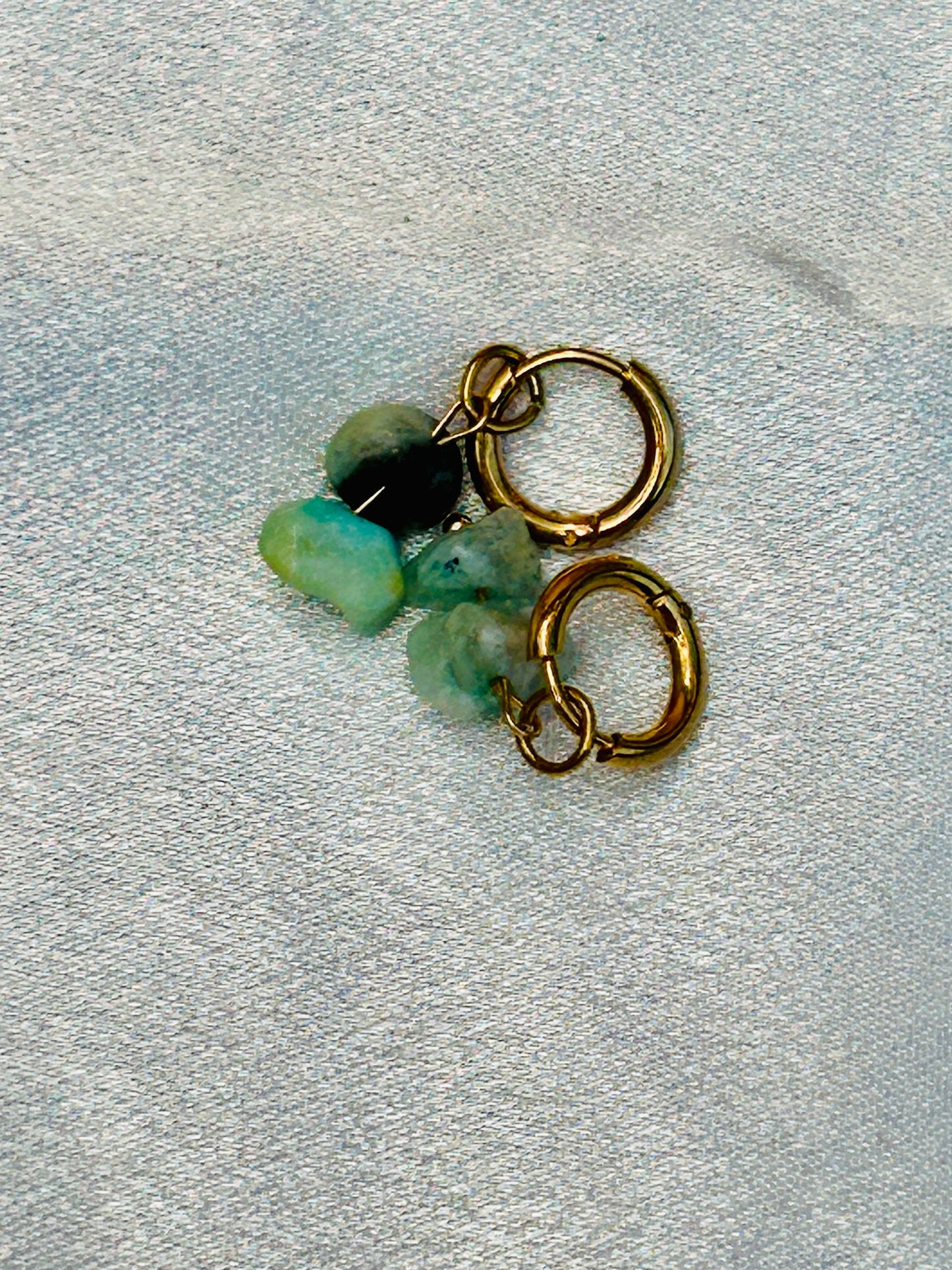 πΏ Natural Harmony Gemstone Collection β Earrings, Necklace & Bracelets (Stainless Steel)