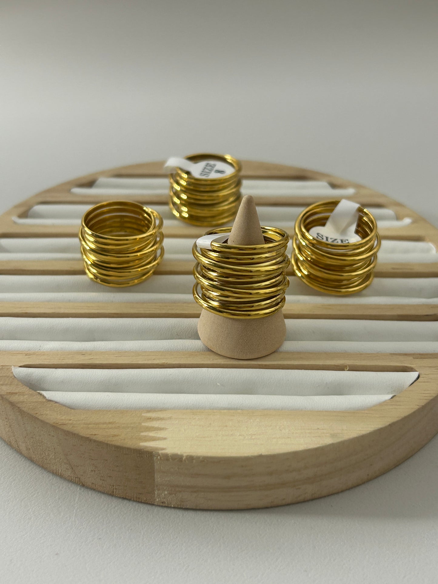 Golden Spiral Stainless Steel Ring
