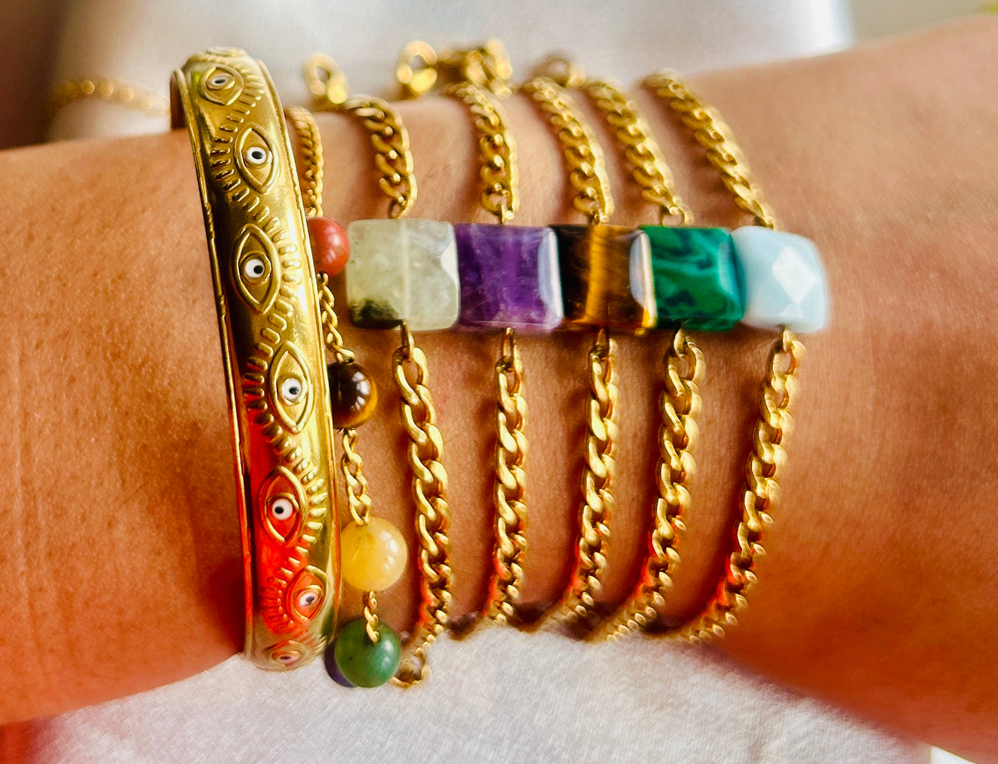 Gemstone Glow Bracelet Collection