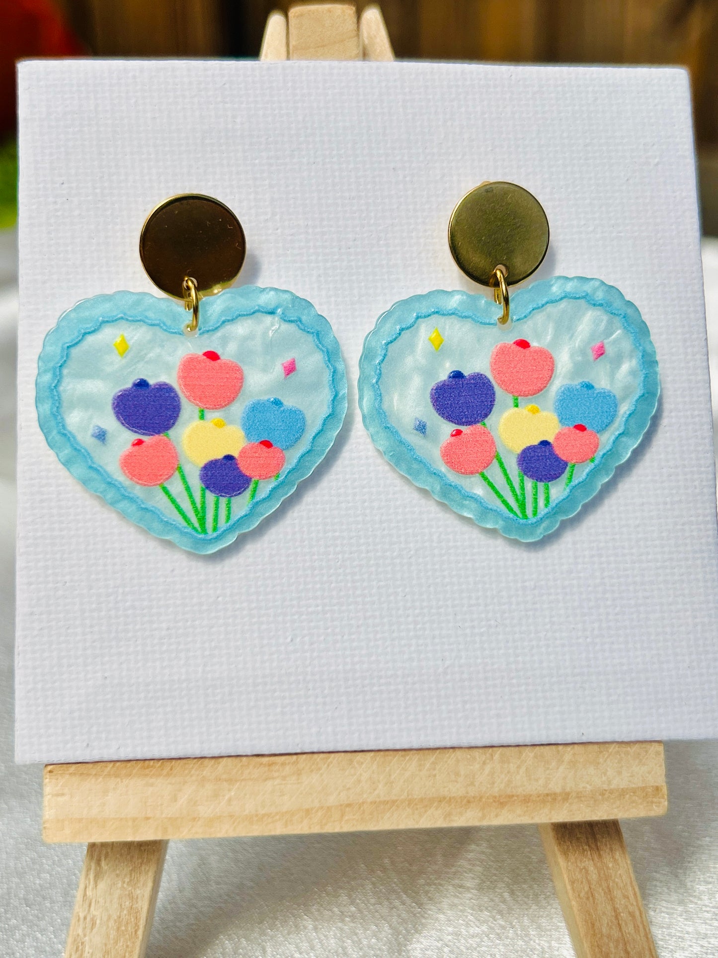 πΌ Garden Whimsy Earrings β Stainless Steel & Acrylic