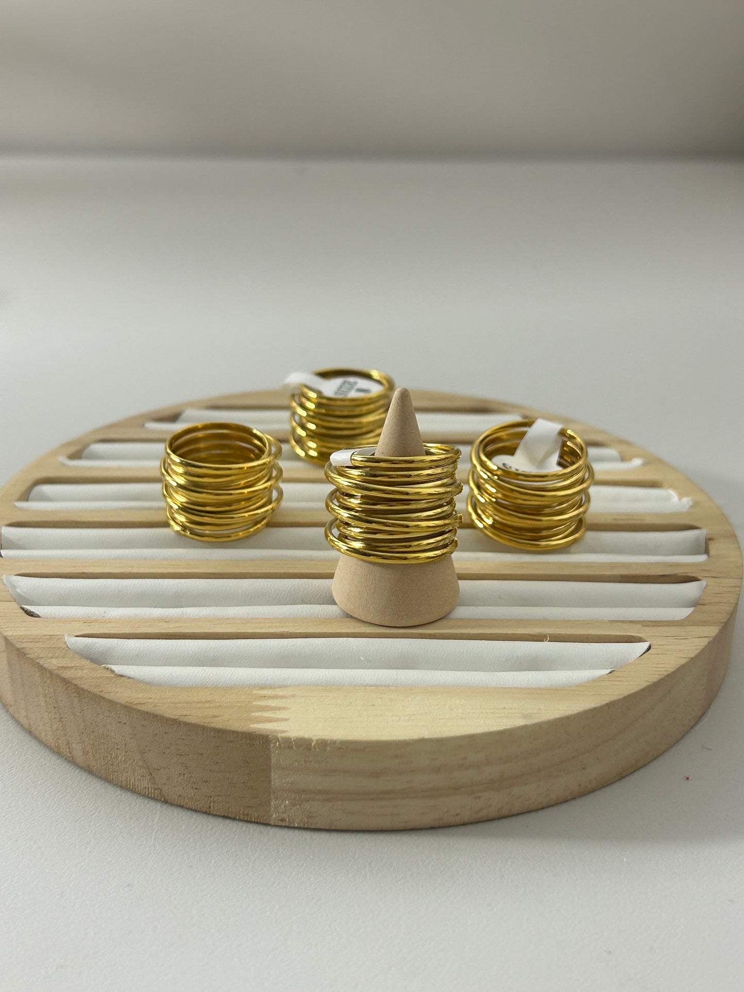 Golden Spiral Stainless Steel Ring