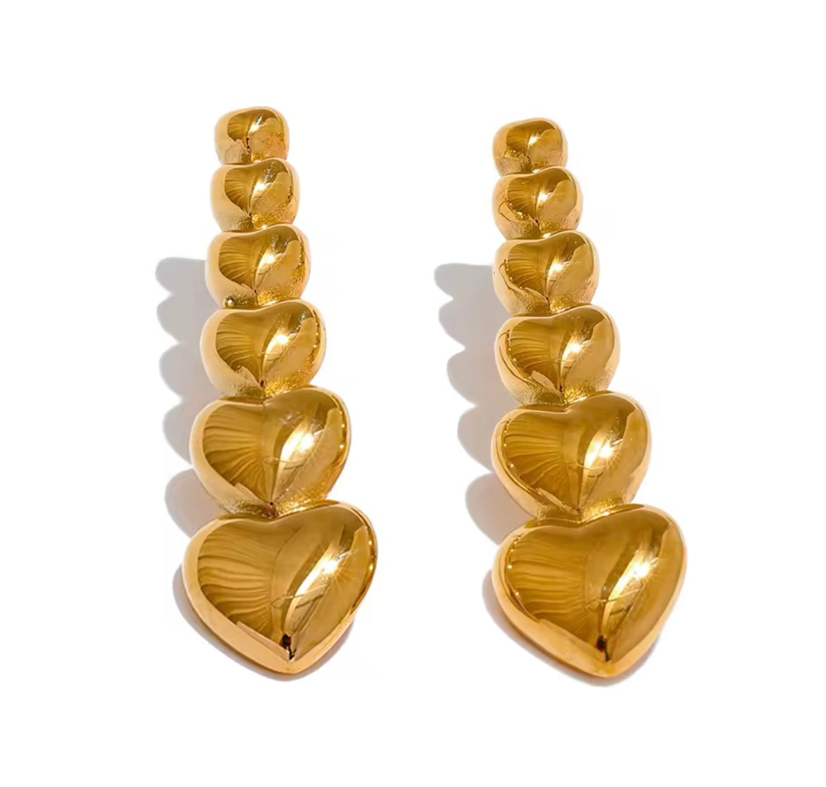 Stainless Steel Gold-Plated Earrings Collection