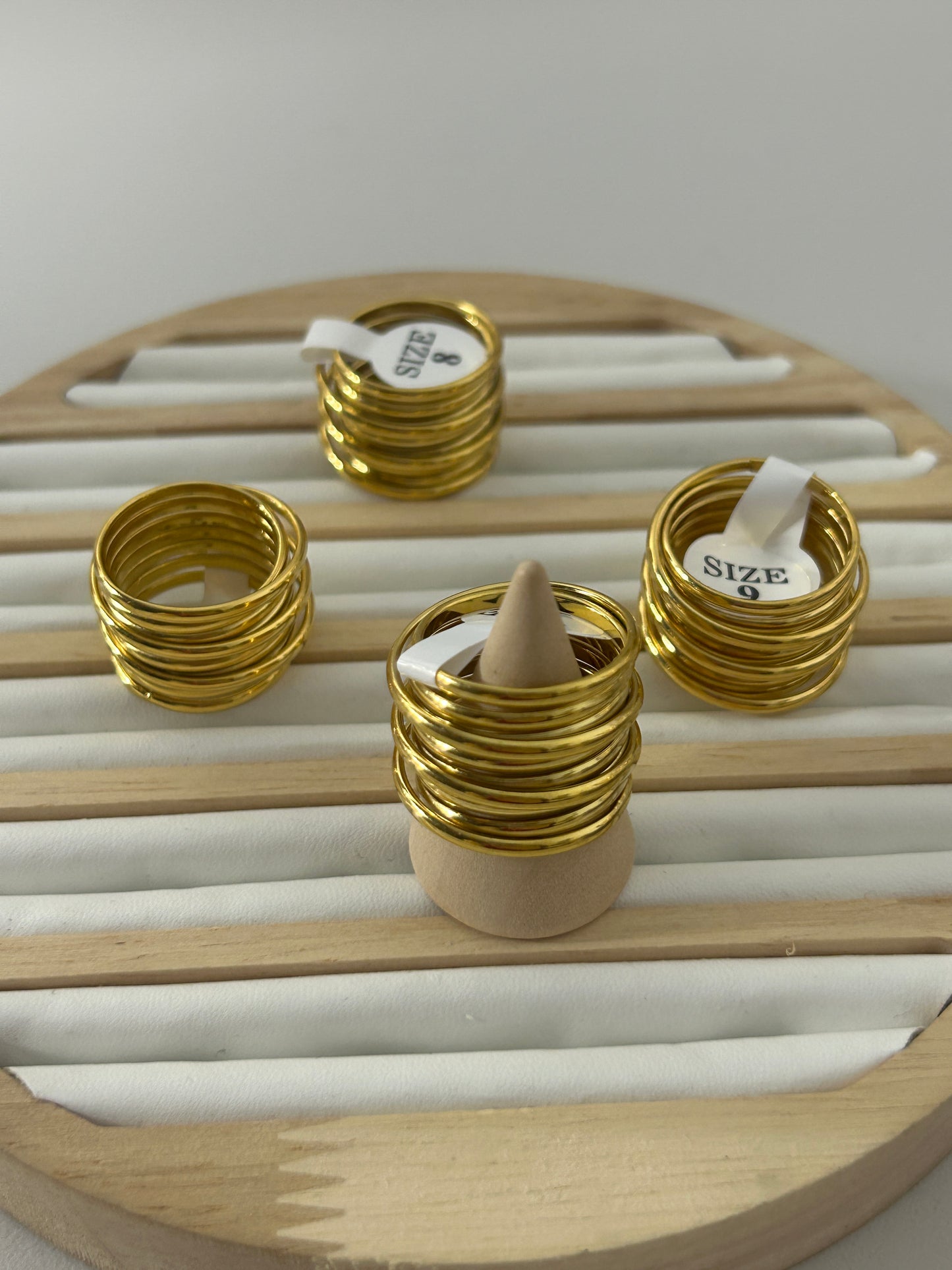 Golden Spiral Stainless Steel Ring