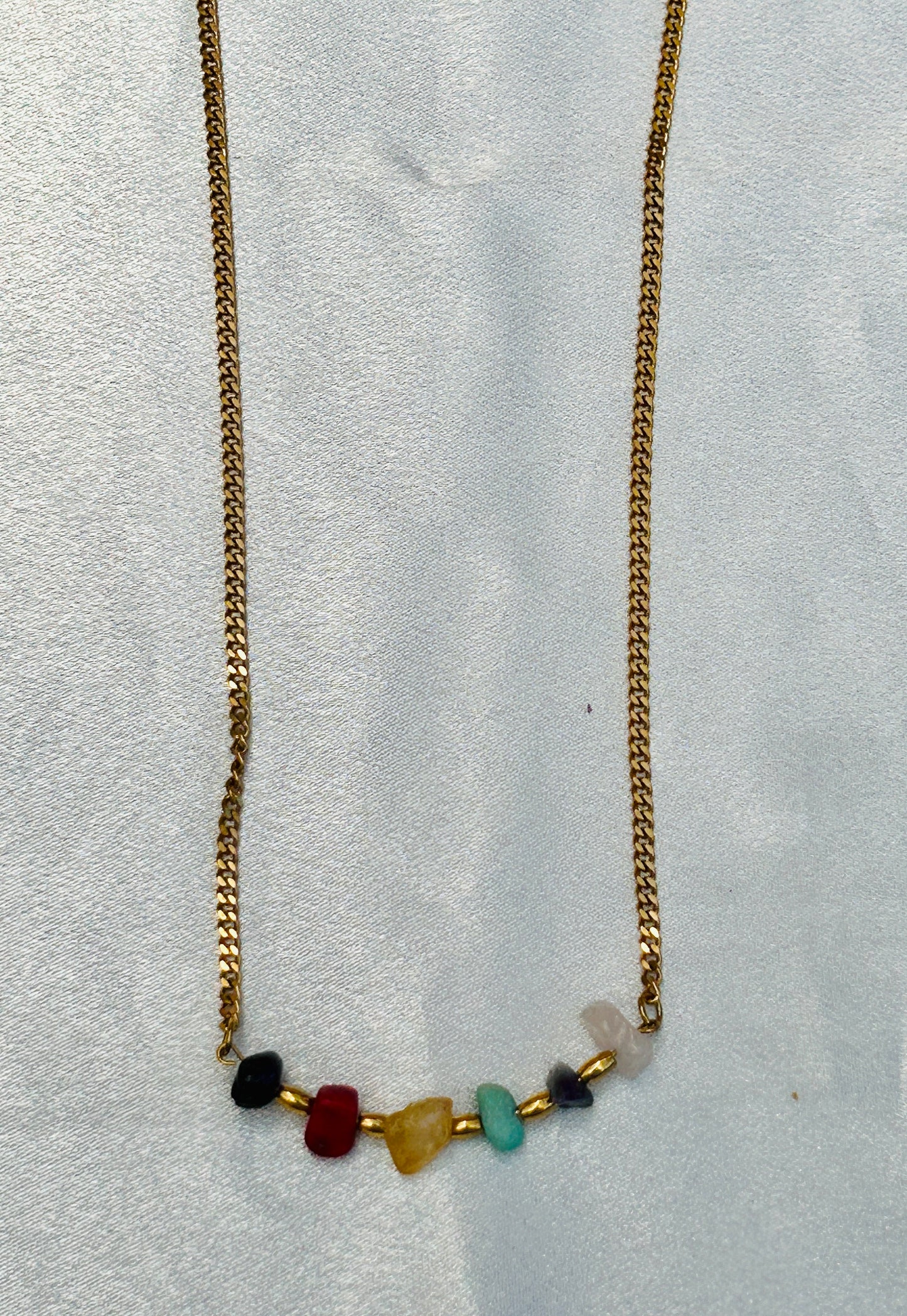 πΏ Natural Harmony Gemstone Collection β Earrings, Necklace & Bracelets (Stainless Steel)