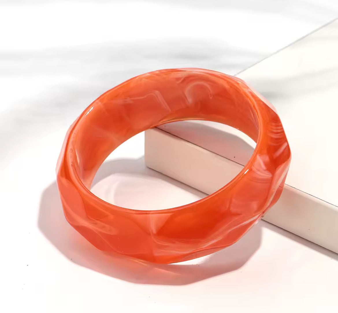 Retro Resin Bangle Collection – Bold & Colourful Statement Bangle