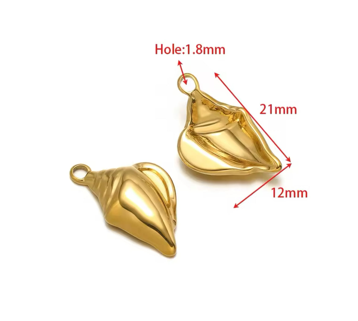 Make Your Own Charm Jewellery – Gold Plated Stainless Steel (Tarnish-Free & Waterproof)- 1 piece
