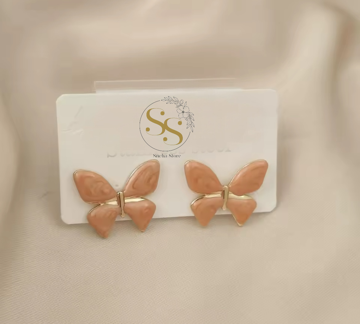 Enchanted Butterfly Enamel Stud Earrings