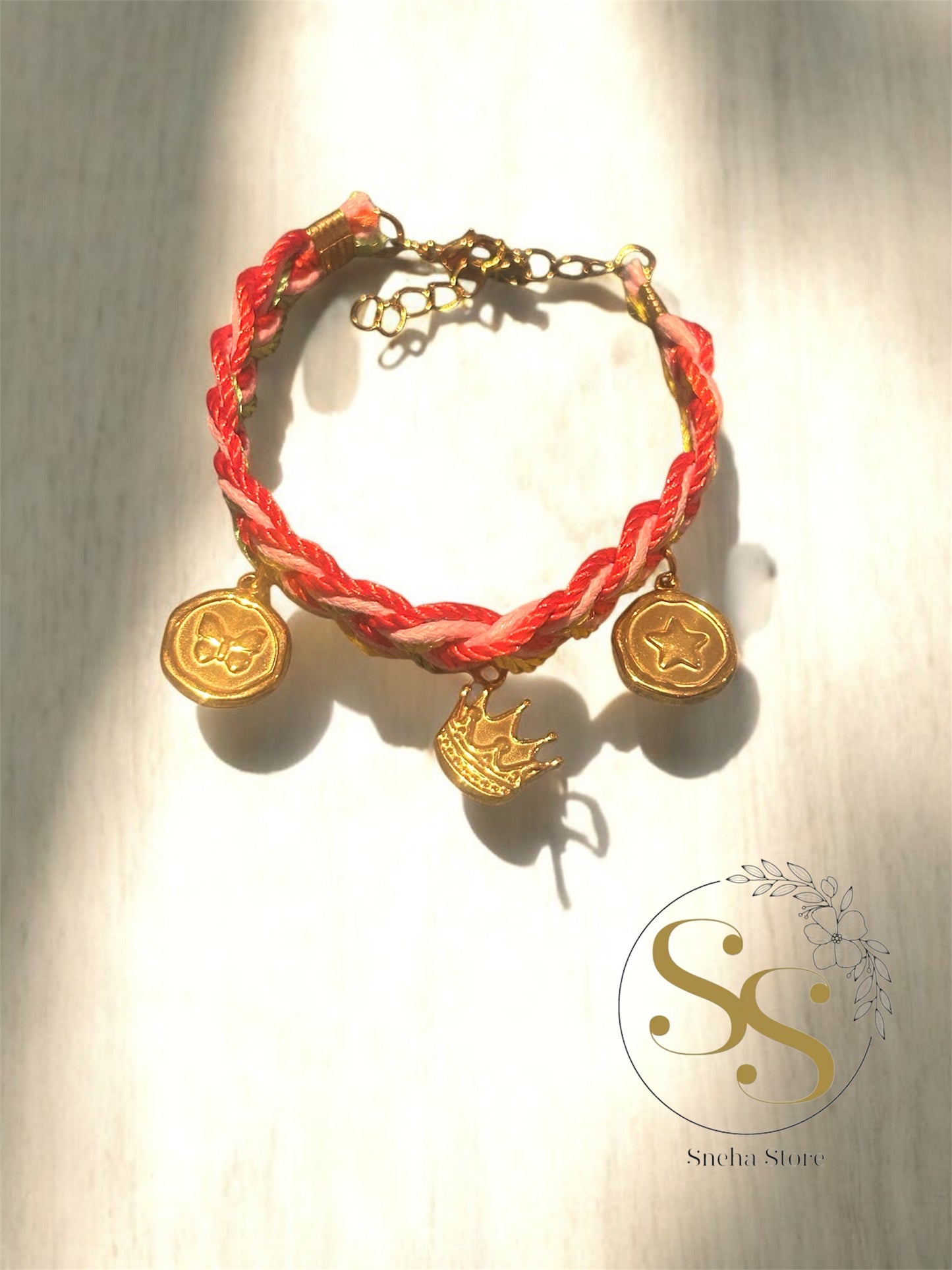 Royal Thread Charm Bracelet