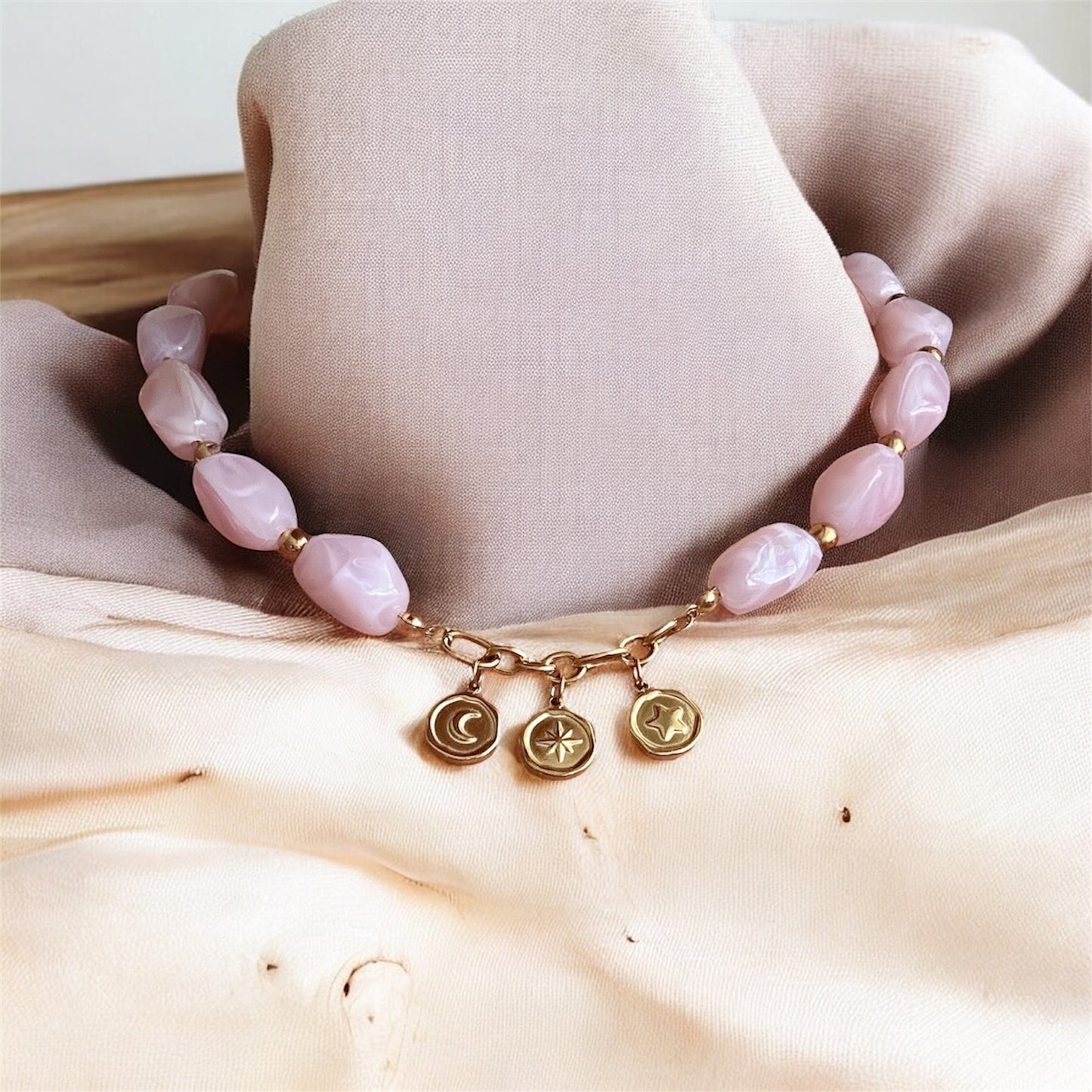 Acrylic Charm Bead Necklace Collection