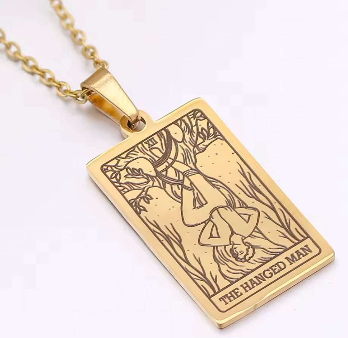 Tarot Card Necklace Collection – 18K Gold Plated Stainless Steel