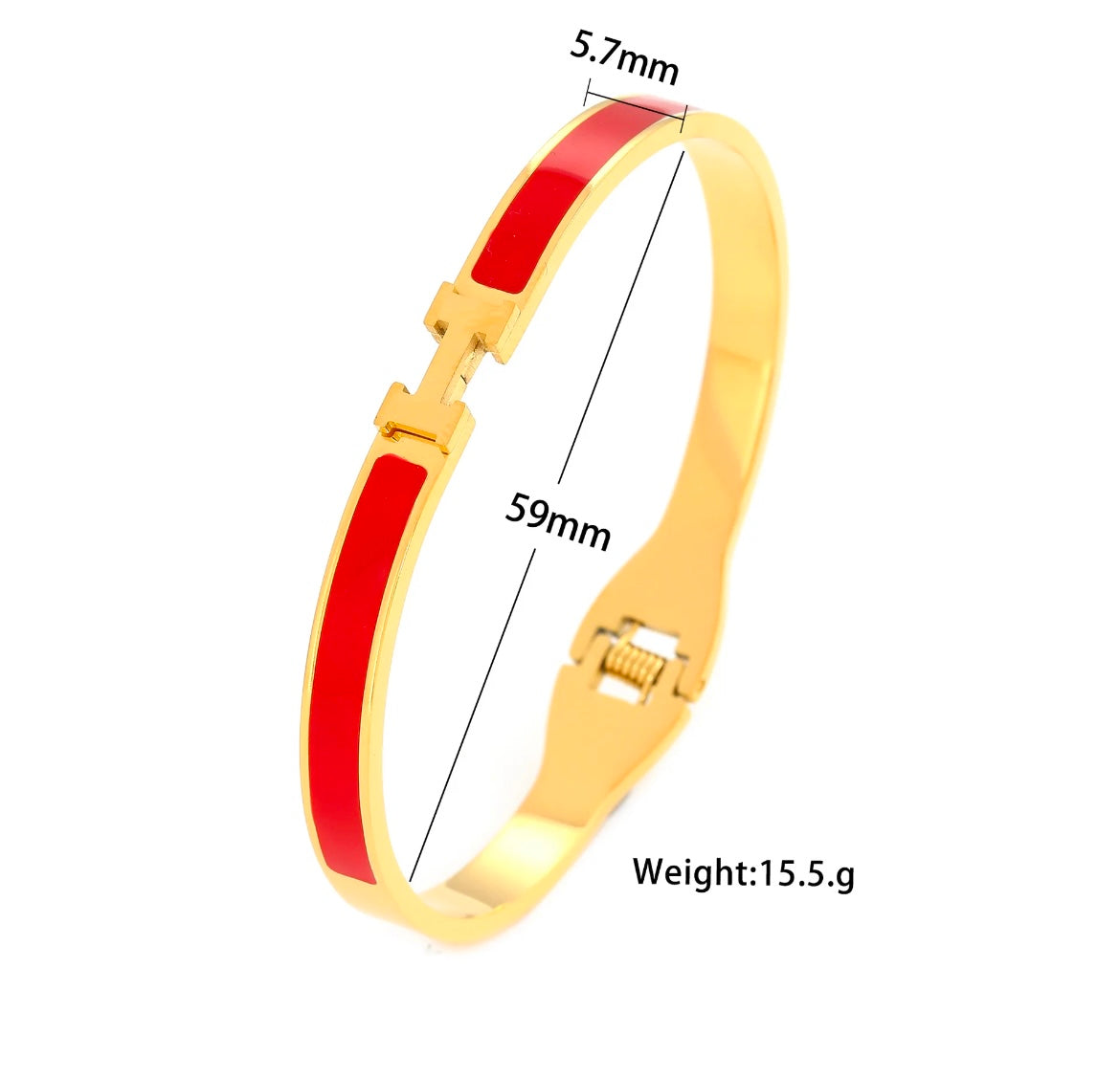 Waterproof & Tarnish-Free Elegance H Bangle