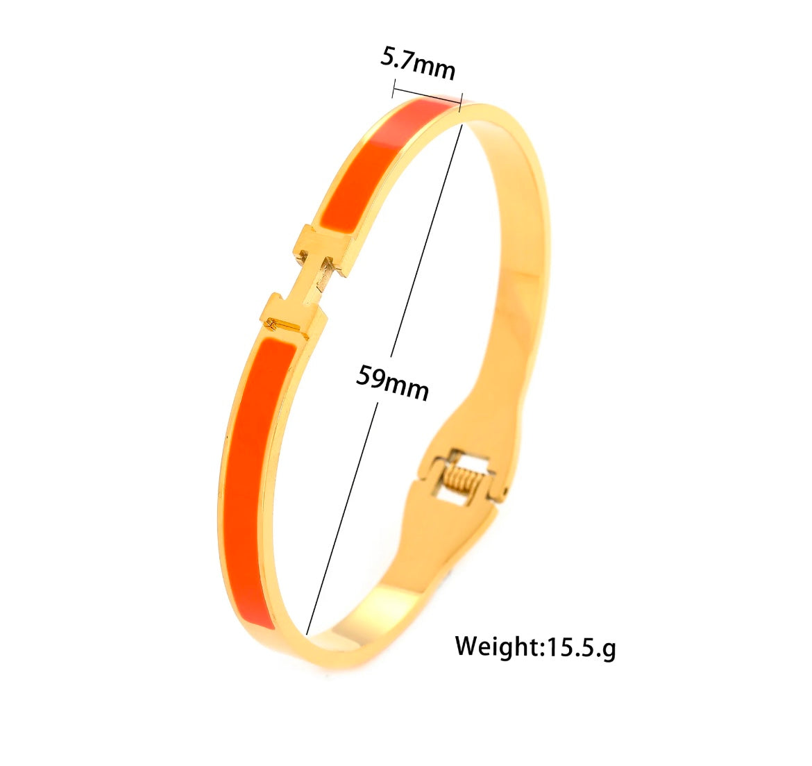 Waterproof & Tarnish-Free Elegance H Bangle
