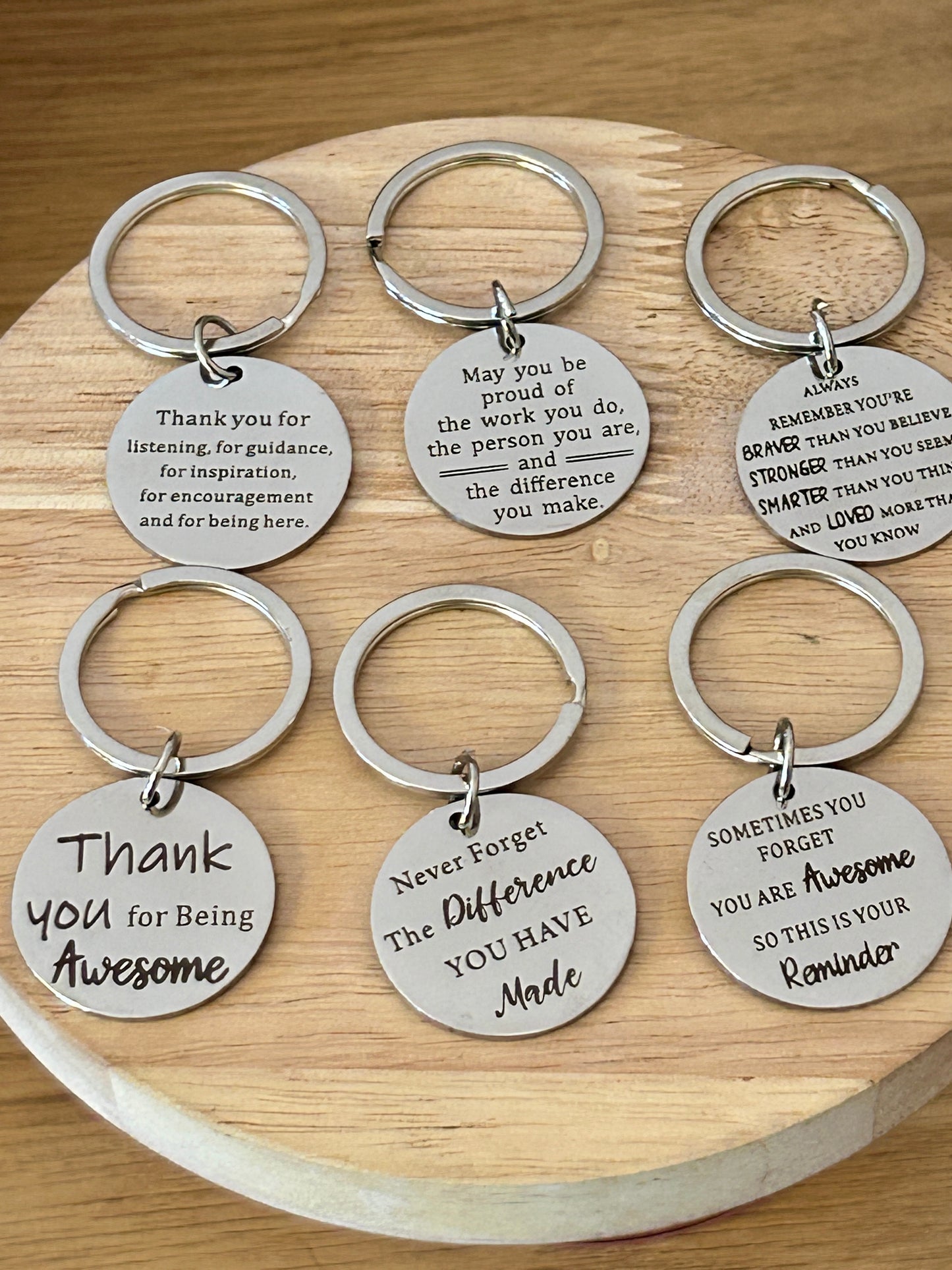 Affirmation Reminder Keyring