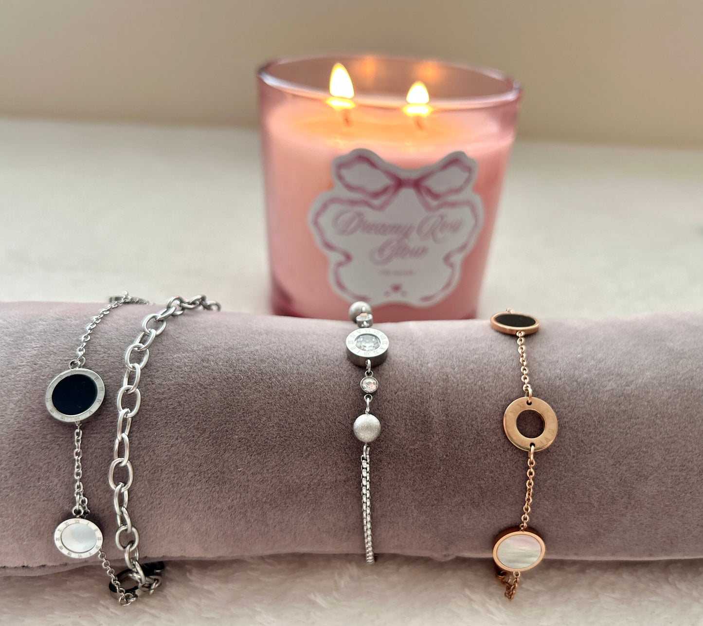 Stainless Steel Roman Charm Bracelets – Minimalist Collection