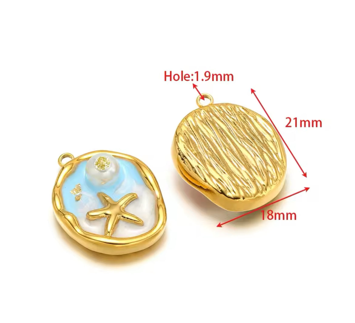 Make Your Own Charm Jewellery – Gold Plated Stainless Steel (Tarnish-Free & Waterproof)- 1 piece