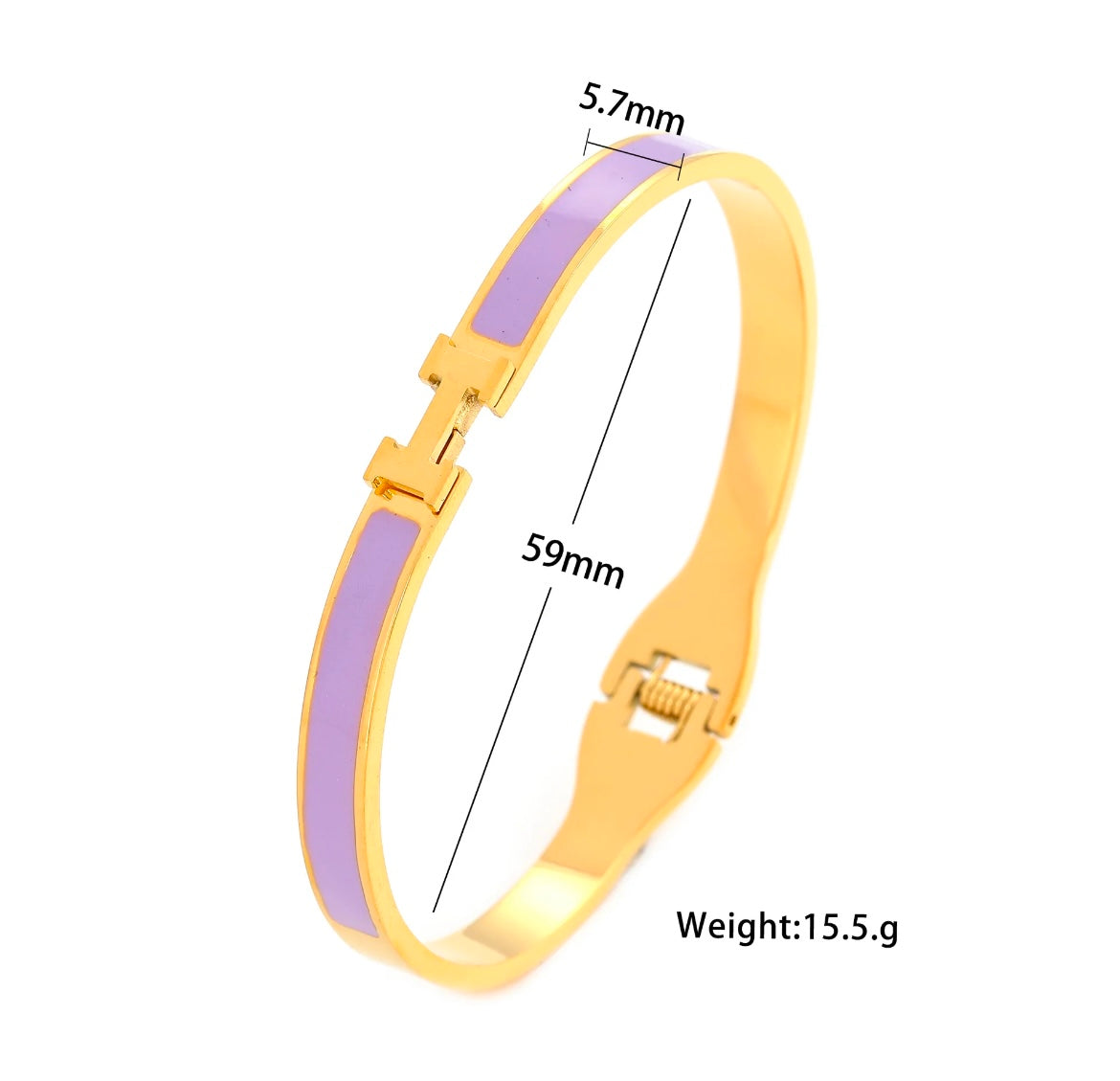 Waterproof & Tarnish-Free Elegance H Bangle