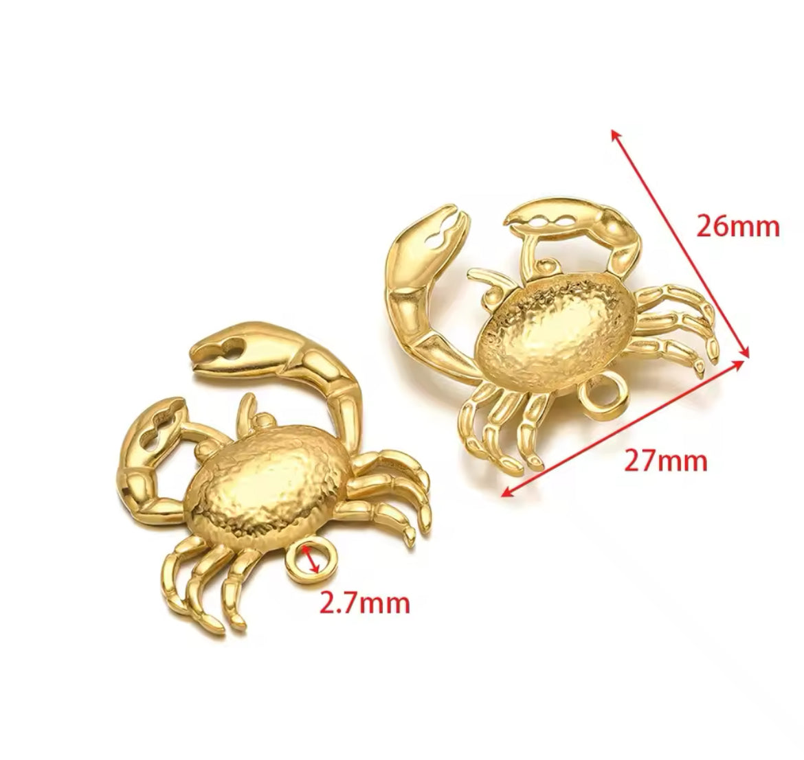 Make Your Own Charm Jewellery – Gold Plated Stainless Steel (Tarnish-Free & Waterproof)- 1 piece