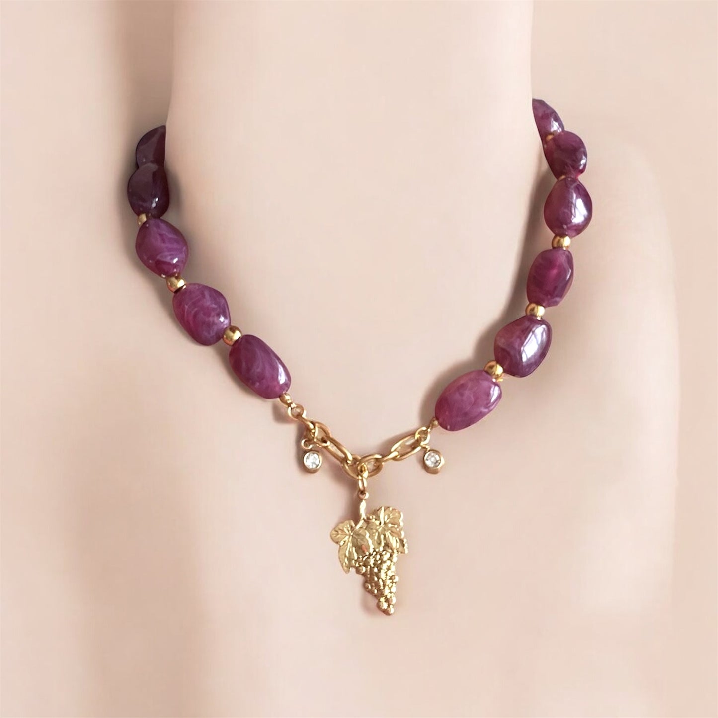 Acrylic Charm Bead Necklace Collection