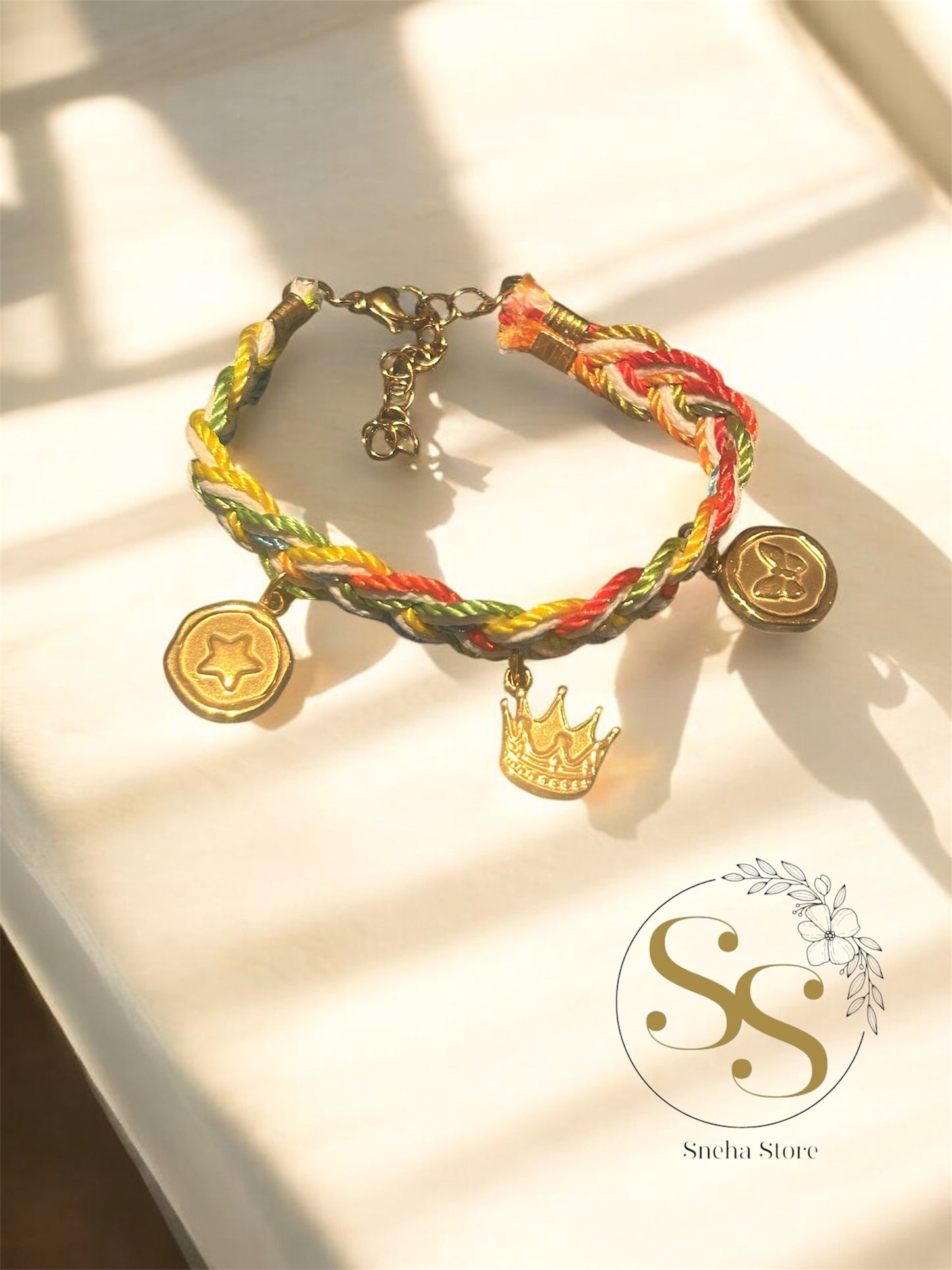 Royal Thread Charm Bracelet