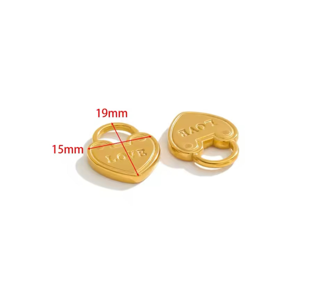 Make Your Own Charm Jewellery – Gold Plated Stainless Steel (Tarnish-Free & Waterproof)- 1 piece
