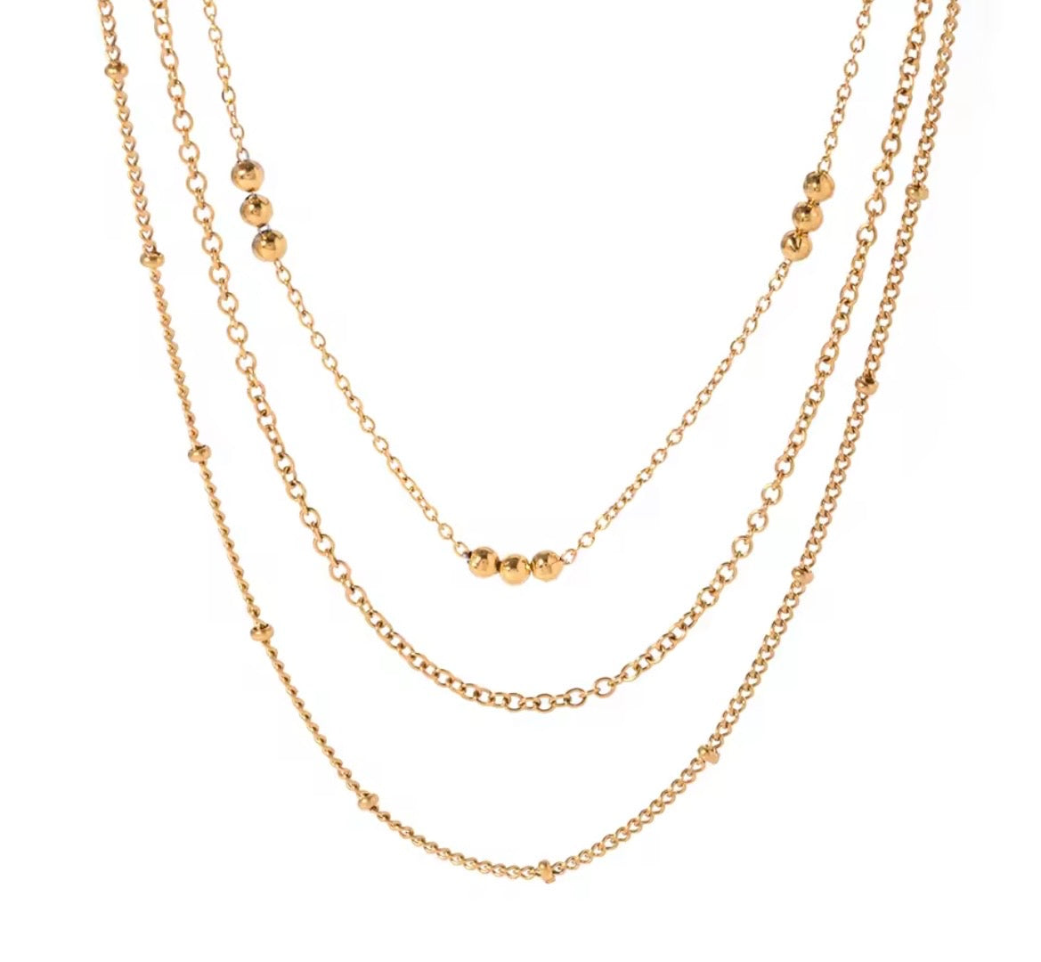 Golden Harmony Layered Necklace