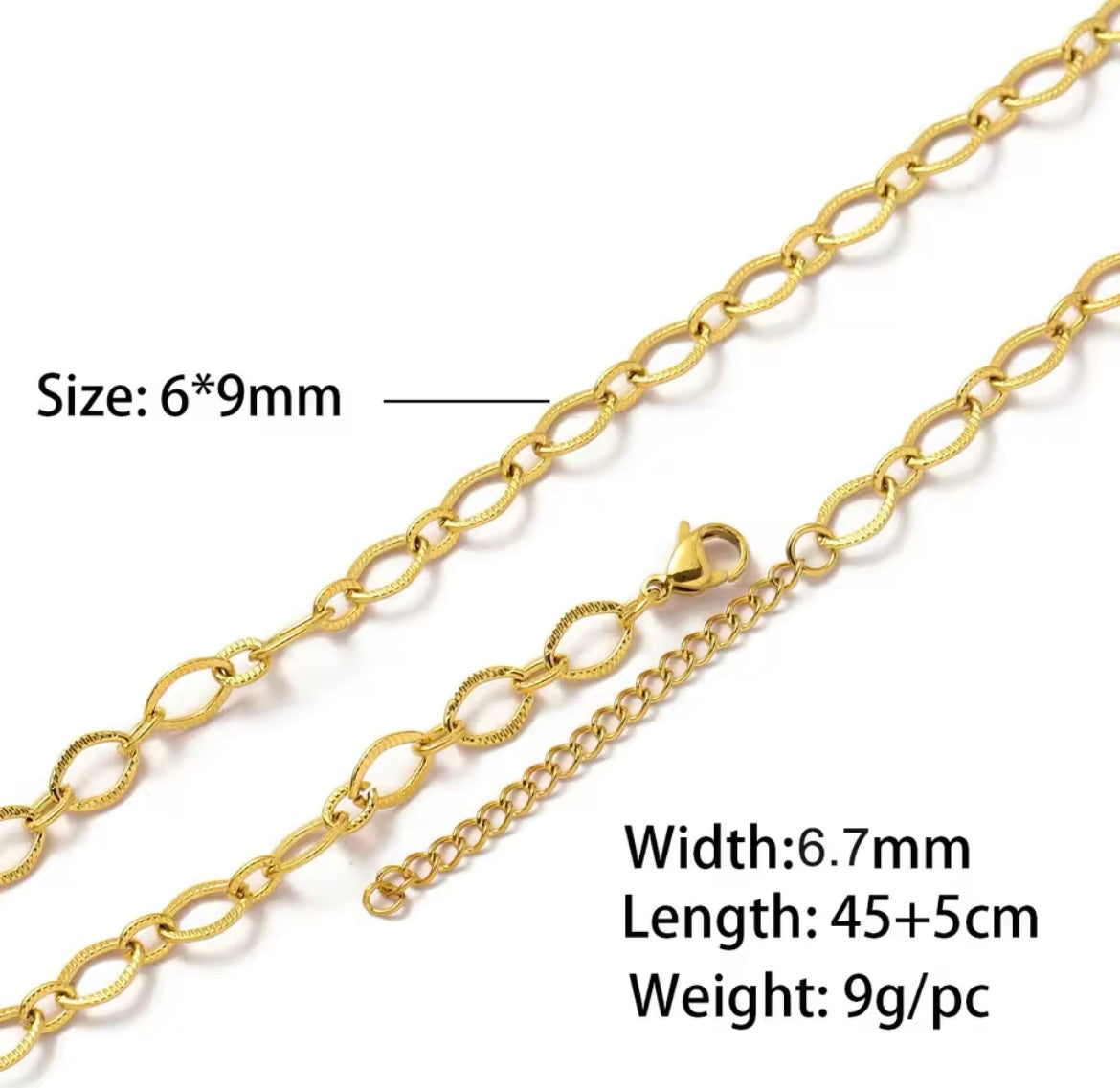 Make Your Own Charm Jewellery – Gold Plated Stainless Steel (Tarnish-Free & Waterproof)- 1 piece
