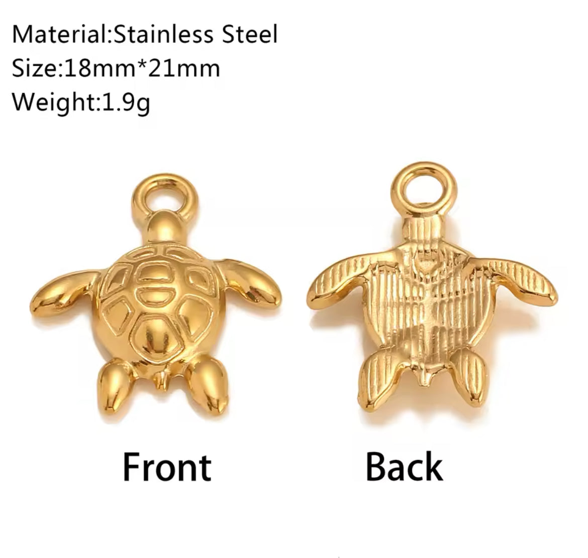 Make Your Own Charm Jewellery – Gold Plated Stainless Steel (Tarnish-Free & Waterproof)- 1 piece