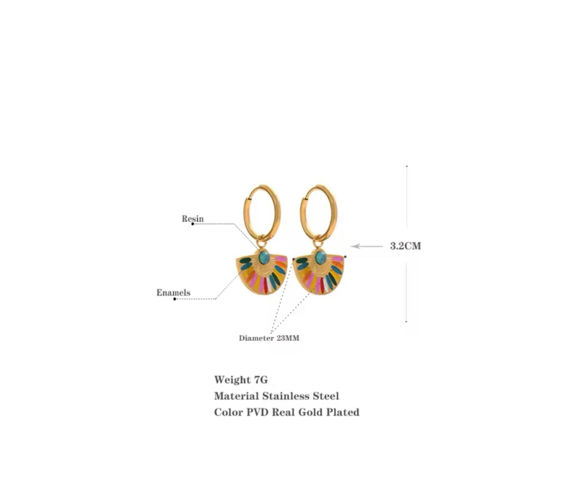 ColourPop Fan Hoop Earring