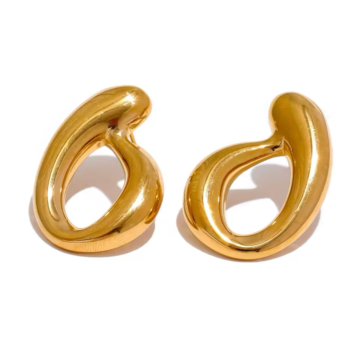 Stainless Steel Gold-Plated Earrings Collection