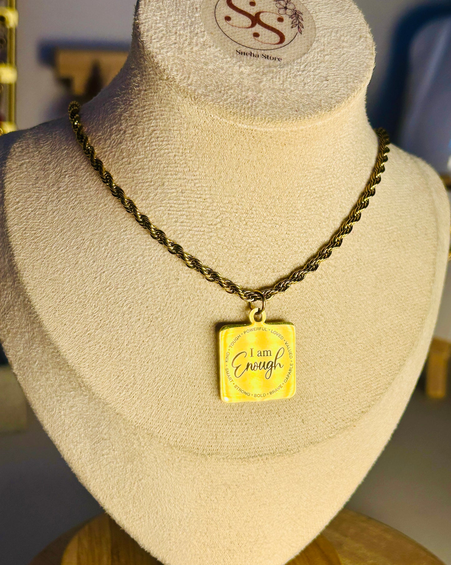 ✨ Her Words Necklace – Engraved Affirmation Collection
Waterproof | Tarnish-Free | Stainless Steel