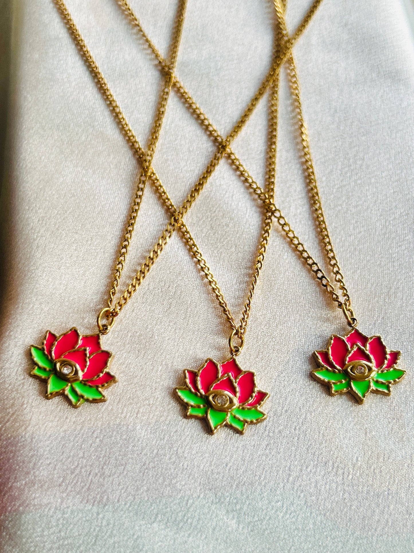 Lotus Eye Necklace