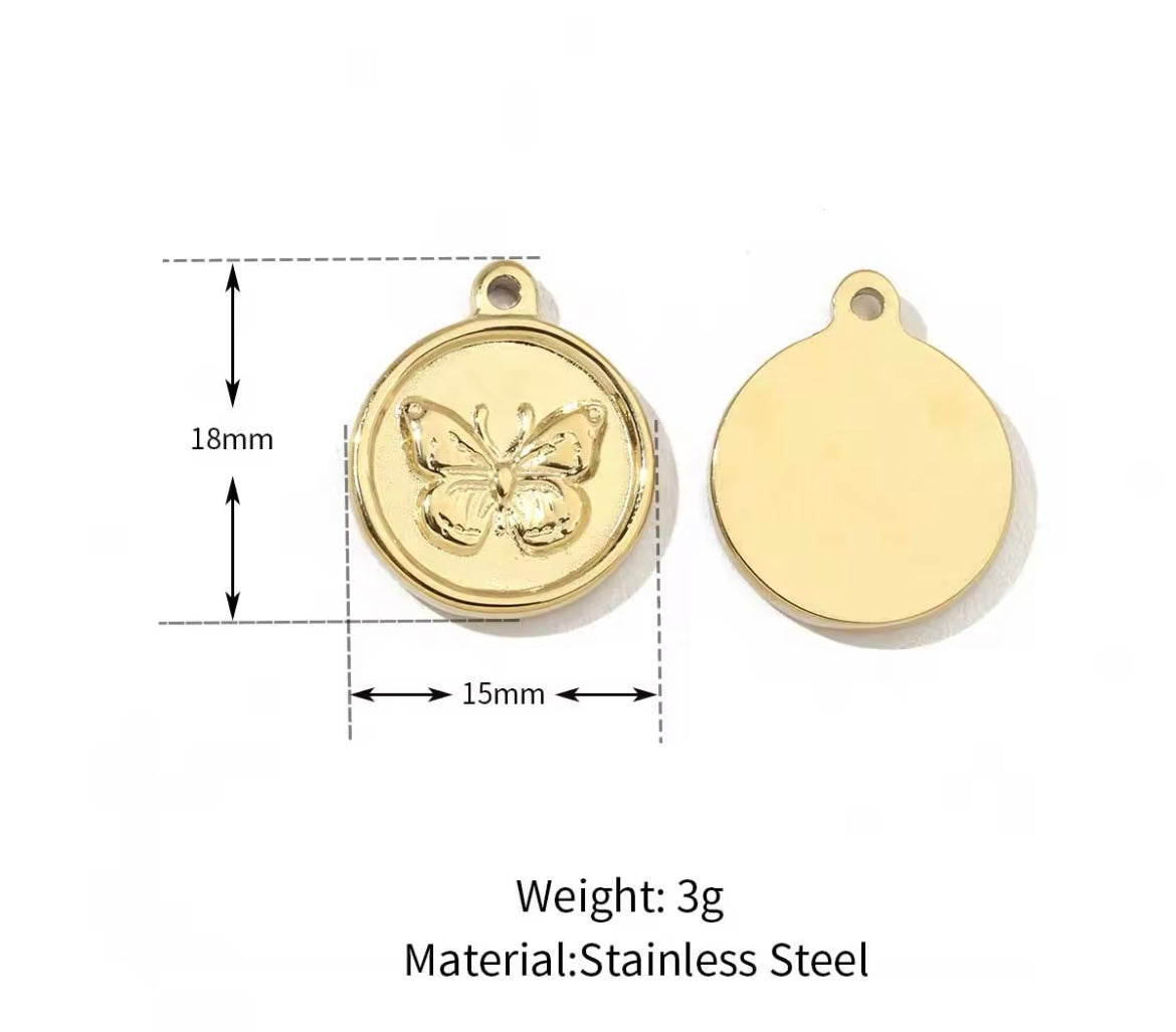 Make Your Own Charm Jewellery – Gold Plated Stainless Steel (Tarnish-Free & Waterproof)- 1 piece
