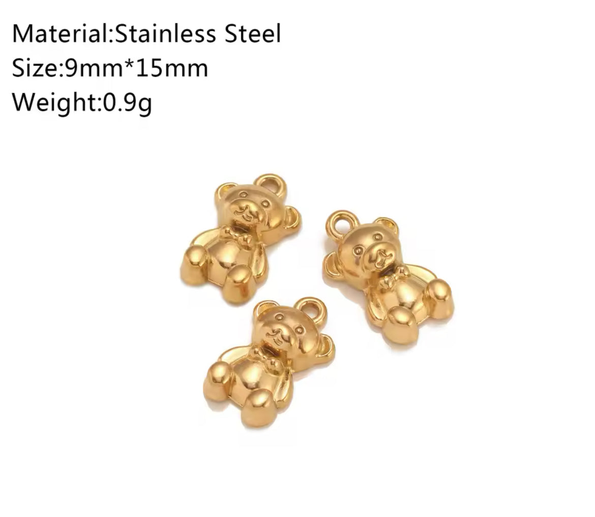 Make Your Own Charm Jewellery – Gold Plated Stainless Steel (Tarnish-Free & Waterproof)- 1 piece