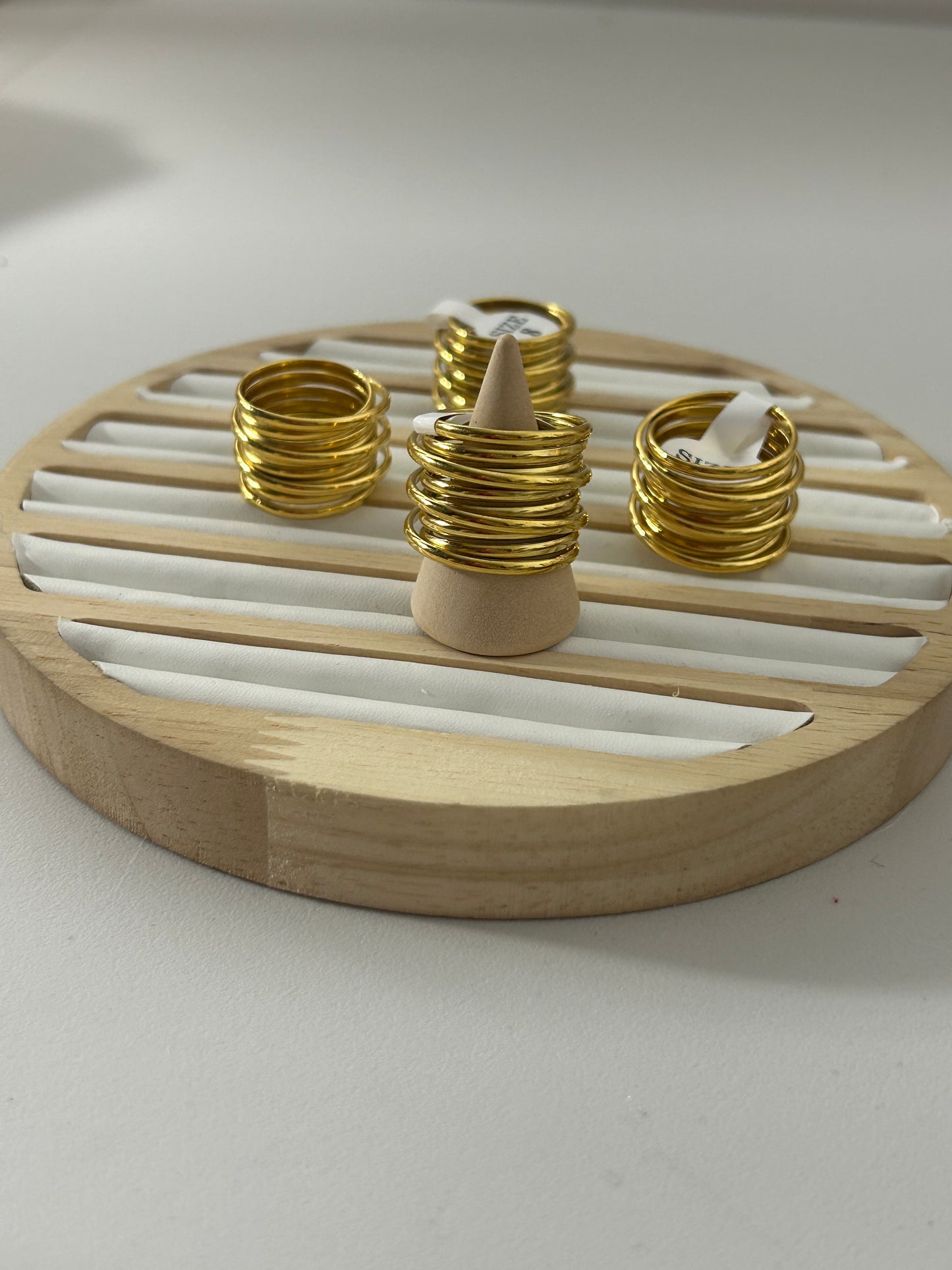 Golden Spiral Stainless Steel Ring