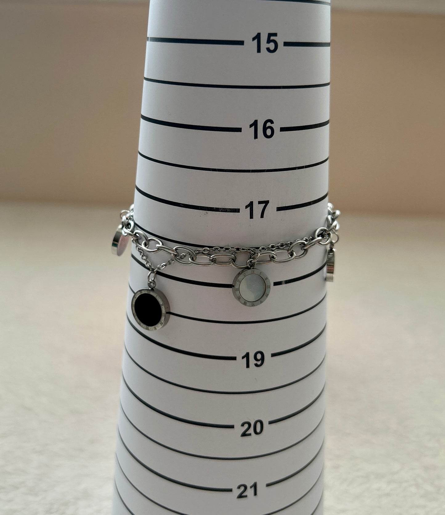 Stainless Steel Roman Charm Bracelets – Minimalist Collection