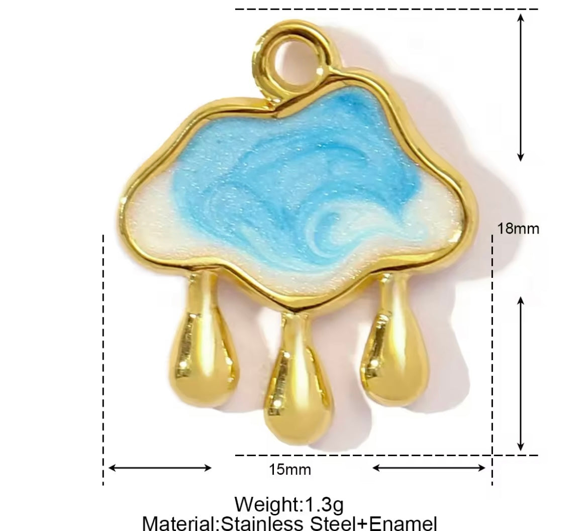 Make Your Own Charm Jewellery – Gold Plated Stainless Steel (Tarnish-Free & Waterproof)- 1 piece