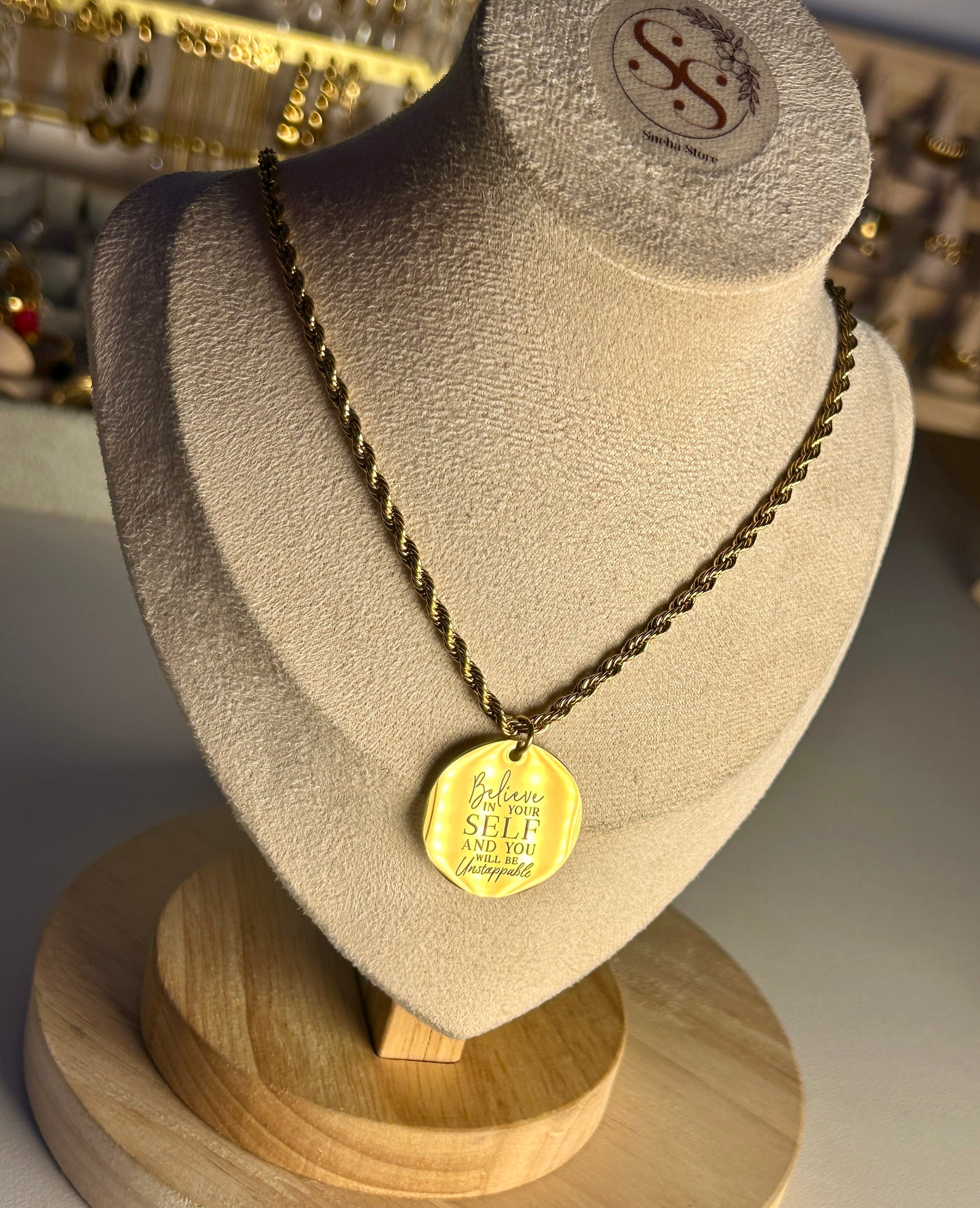 ✨ Her Words Necklace – Engraved Affirmation Collection
Waterproof | Tarnish-Free | Stainless Steel