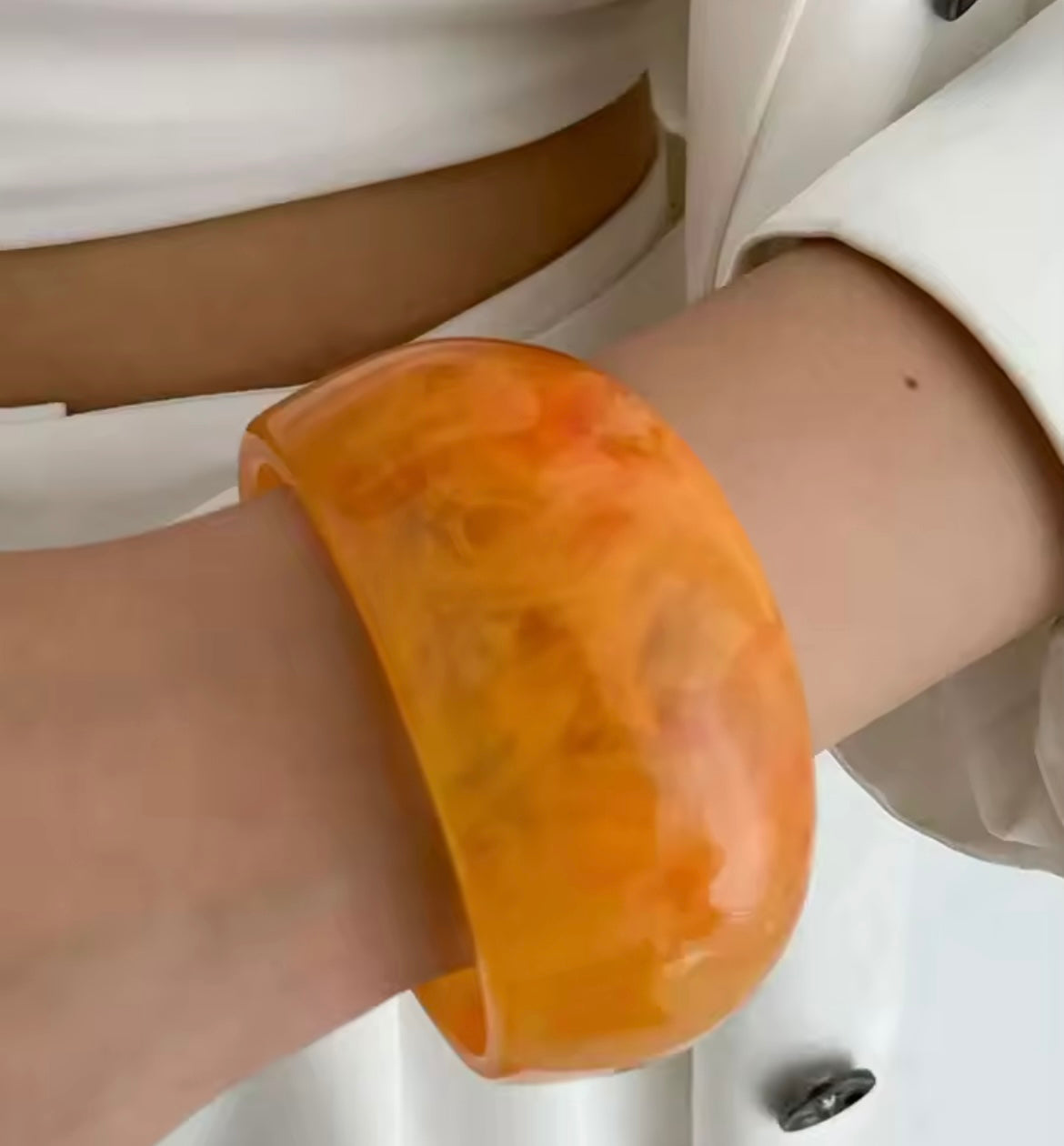 Retro Resin Bangle Collection – Bold & Colourful Statement Bangle
