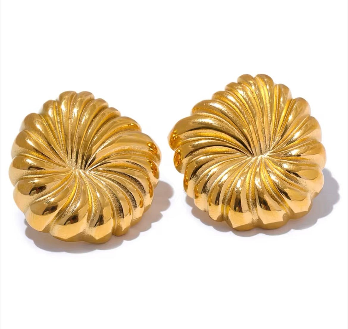 Stainless Steel Gold-Plated Earrings Collection
