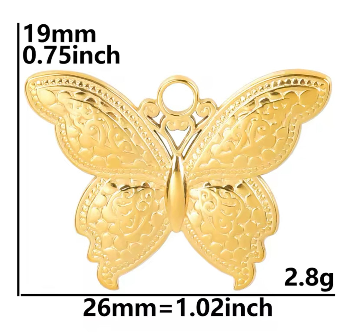 Make Your Own Charm Jewellery – Gold Plated Stainless Steel (Tarnish-Free & Waterproof)- 1 piece