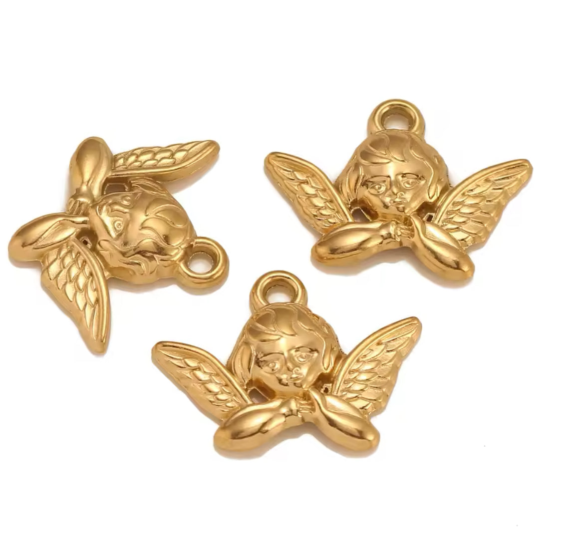 Make Your Own Charm Jewellery – Gold Plated Stainless Steel (Tarnish-Free & Waterproof)- 1 piece